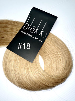 #18 - Russian Remy Tape Hair Extensions 22" 10pcs. 25g. - Blakk Hair Extensions LTD