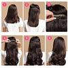 best clip in hair extensions - 20" #1B/2 - Gadiva Hair Extensions
