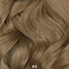 remy natural hair extensions with #8 brown colour hair extensions
